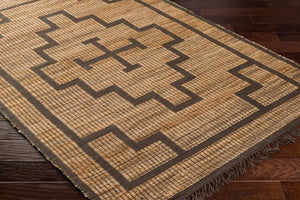 Livabliss Alex Handwoven Jute Runner Rug Artisan Fringe Natural Fiber Entryway Hallway Accent Burnt Sienna, C 5' x 7'6" ALX2309-576