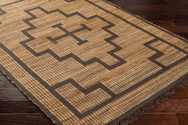 Livabliss Alex Handwoven Jute Runner Rug Artisan Fringe Natural Fiber Entryway Hallway Accent Burnt Sienna, C 5' x 7'6" ALX2309-576