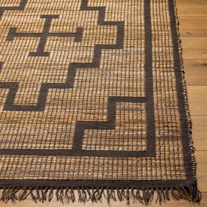 Livabliss Alex Handwoven Jute Runner Rug Artisan Fringe Natural Fiber Entryway Hallway Accent Burnt Sienna, C 5' x 7'6" ALX2309-576