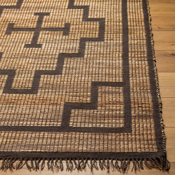 Livabliss Alex Handwoven Jute Runner Rug Artisan Fringe Natural Fiber Entryway Hallway Accent Burnt Sienna, C 5' x 7'6" ALX2309-576