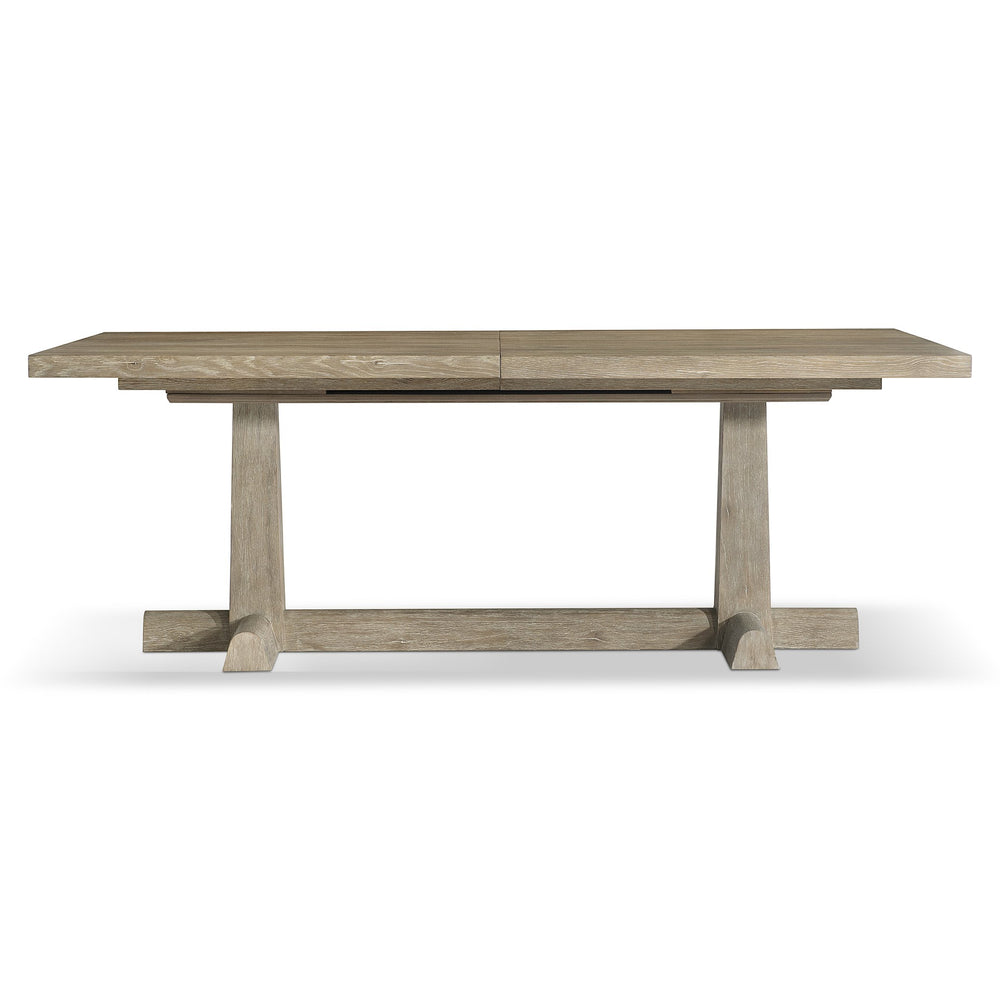Bernhardt Bernhardt Tribeca Refectory Dining Table In Aurum White Oak — Rustic Traditional, Seats 6–8, Leaf Included K2006
