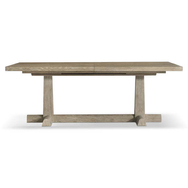 Bernhardt Bernhardt Tribeca Refectory Dining Table In Aurum White Oak — Rustic Traditional, Seats 6–8, Leaf Included K2006