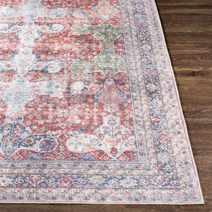 Livabliss Alanya Flatweave Runner Rug Turkish Chenille Blend Soft Low Profile Hallway Accent Rust, Blush 5'3" x 7' ALY2301-537