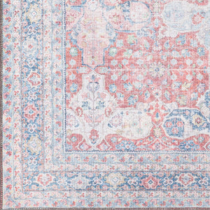 Livabliss Alanya Flatweave Runner Rug Turkish Chenille Blend Soft Low Profile Hallway Accent Rust, Blush 5'3" x 7' ALY2301-537