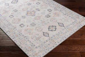 Livabliss Alanya Flatweave Turkish Area Rug Machine Woven Chenille Blend for High Traffic Rooms Rust, Dark Blue 5'3" x 7' ALY2302-537