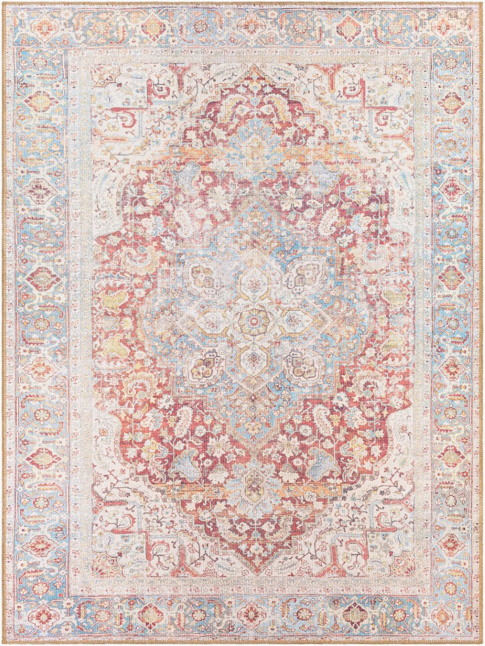 Livabliss Alanya Traditional Chenille Polyester Area Rug Woven in Turkey for High Traffic Rooms ALY2303-537