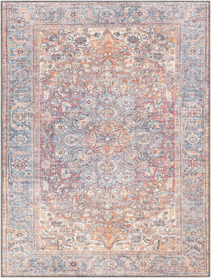 Livabliss Alanya Chenille Polyester Area Rug Traditional Pattern for Living Rooms and Hallways Rust, Red 8'10" x 12' ALY2304-81012
