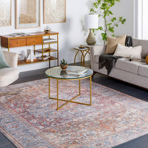 Livabliss Alanya Chenille Polyester Area Rug Traditional Pattern for Living Rooms and Hallways Rust, Red 8'10" x 12' ALY2304-81012