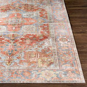 Livabliss Alanya Traditional Runner Rug Soft Chenille Polyester Blend for Hallways and Entryways Brown, Rust 7'7" x 9'6" ALY2305-7696