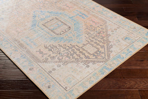 Livabliss Alanya Flatweave Runner Soft Chenille Polyester Blend for Hallways and Entryways Denim, Coral 2'7" x 7'3" ALY2306-2773