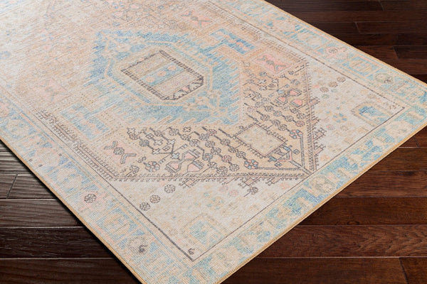 Livabliss Alanya Flatweave Runner Soft Chenille Polyester Blend for Hallways and Entryways Denim, Coral 2'7" x 7'3" ALY2306-2773