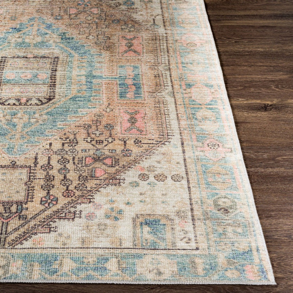 Livabliss Alanya Flatweave Runner Soft Chenille Polyester Blend for Hallways and Entryways Denim, Coral 8'10" x 12' ALY2306-81012