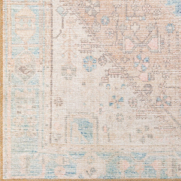 Livabliss Alanya Flatweave Runner Soft Chenille Polyester Blend for Hallways and Entryways Denim, Coral 2'7" x 7'3" ALY2306-2773