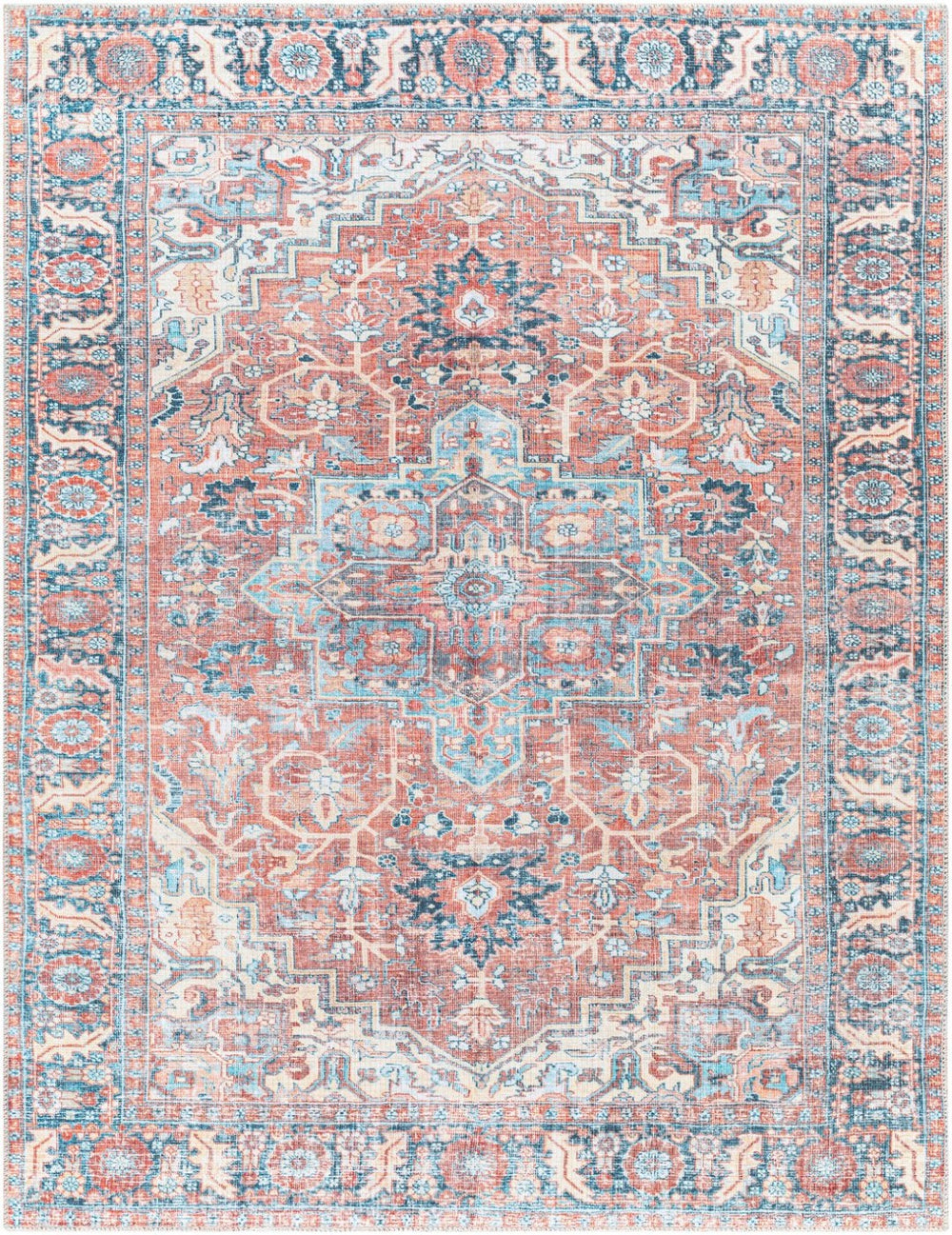 Livabliss Alanya Flatweave Chenille Polyester Area Rug Turkish Woven Traditional Living Room ALY2307-81012