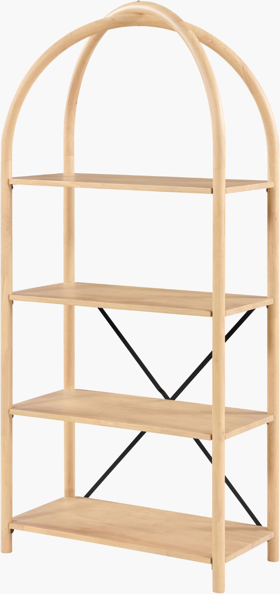 Livabliss Alayna Tall Narrow Open Shelf Bookcase for Contemporary Living Room or Home Office ALYN001-703616
