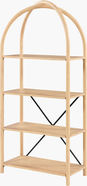 Livabliss Alayna Tall Narrow Open Shelf Bookcase for Contemporary Living Room or Home Office ALYN001-703616