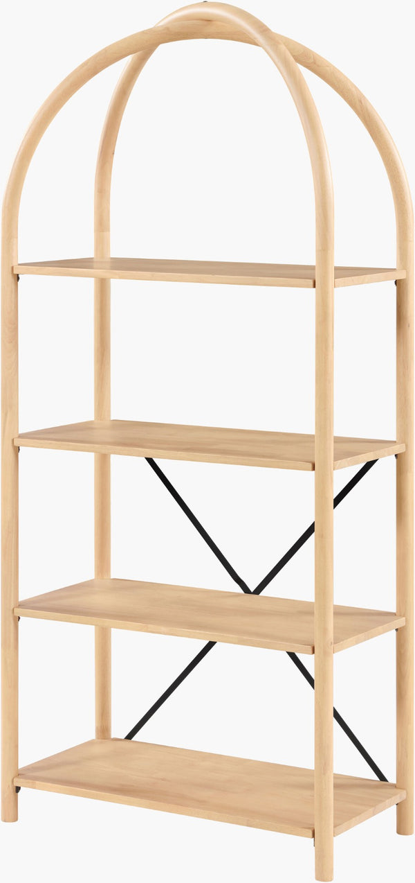 Livabliss Alayna Tall Narrow Open Shelf Bookcase for Contemporary Living Room or Home Office ALYN001-703616