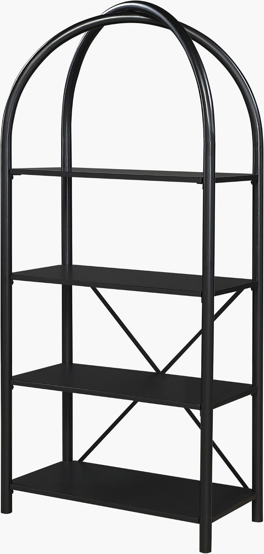 Livabliss Alayna Tall Open Bookcase with Six Shelves for Modern Living Room or Home Office ALYN002-703616