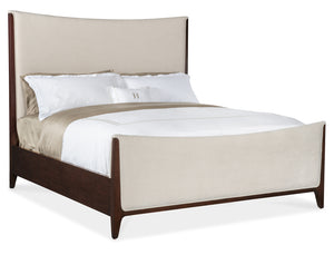 Bella Donna Upholstered Bed Beige BellaDonna Collection 6900-90866-04 Hooker Furniture