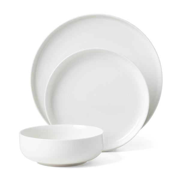 Lenox Oneida 24 Seven White 12 Piece Dinnerware Set White, WHITE PORCELAIN 895942