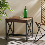 Christopher Knight Home® - Noble House - Crystal Beach Outdoor Farmhouse Acacia Wood End Table