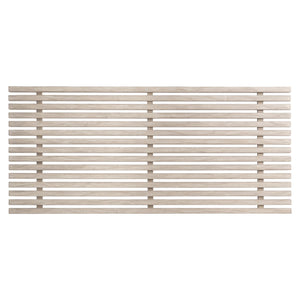 Bernhardt Bernhardt Kingston Teak Cocktail Table 62" — Sea Oat Slatted Top, Gun Metal Legs, Outdoor Durable Elegance X07021