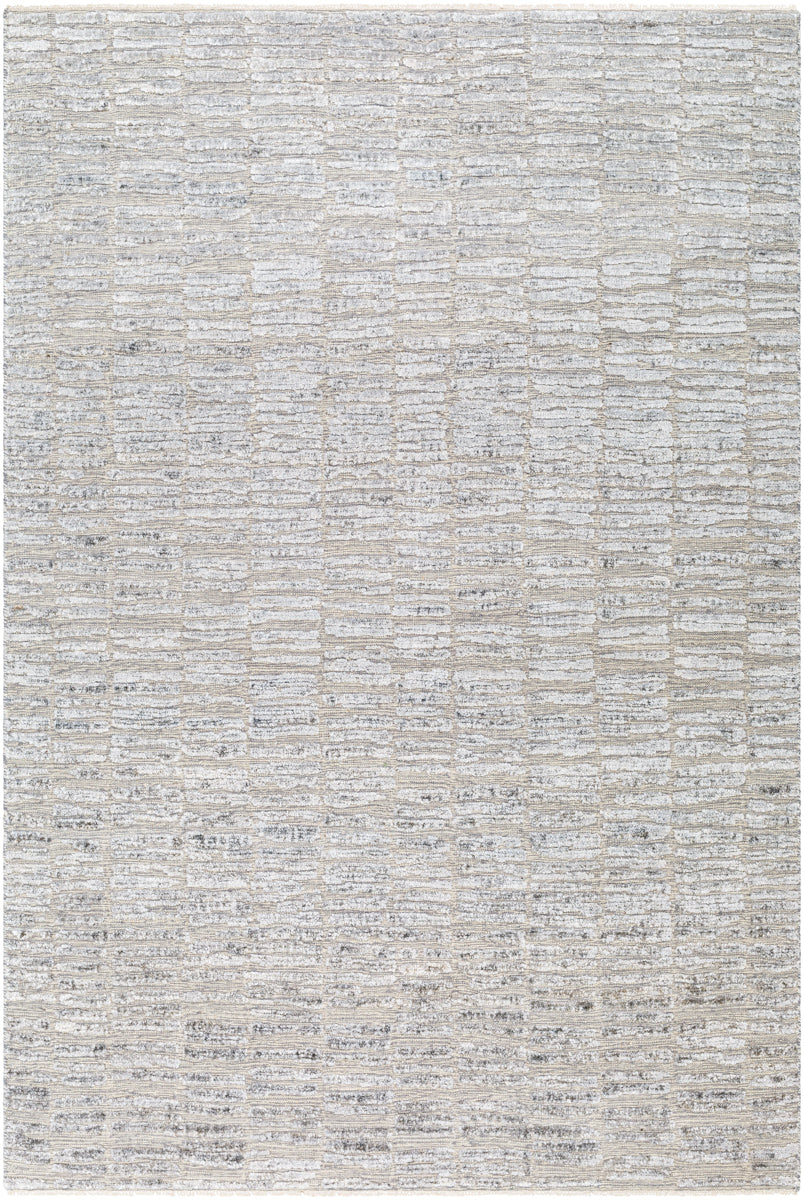 Amina AMA-2300 9' x 12' Handmade Rug AMA2300-912  Light Beige, Gray, Light Slate Surya