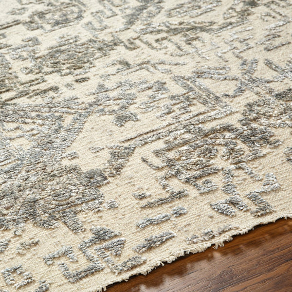 Surya Amina Ama-2300 2' X 3' Handcrafted Wool And Viscose Rug With Elegant Fringe For Stylish Home Décor Beige Wool,Viscose Ama2301-23