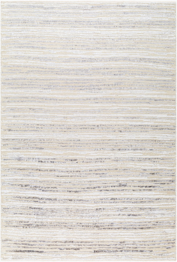 Surya Amina Ama-2300 2' X 3' Handcrafted Wool And Viscose Rug With Elegant Fringe For Stylish Home Décor Beige Wool,Viscose Ama2305-23