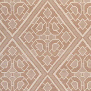 Surya Alameda 2'6" X 8' Handmade Wool Rug - Elegant Global Design, Durable, Spot Clean, One Year Warranty Tan Wool Amd1007-268