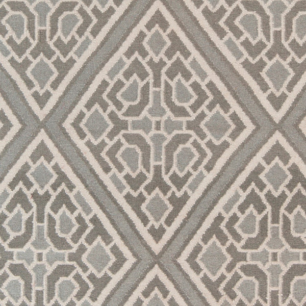 Surya Alameda 2'6" X 8' Handmade Wool Rug - Elegant Global Design, Durable, Spot Clean, One Year Warranty Light Gray Wool Amd1008-23