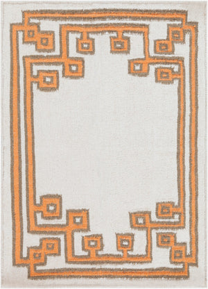 Surya Alameda 2'6" X 8' Handmade Wool Rug - Elegant Global Design, Durable, Spot Clean, One Year Warranty Orange Wool Amd1018-23