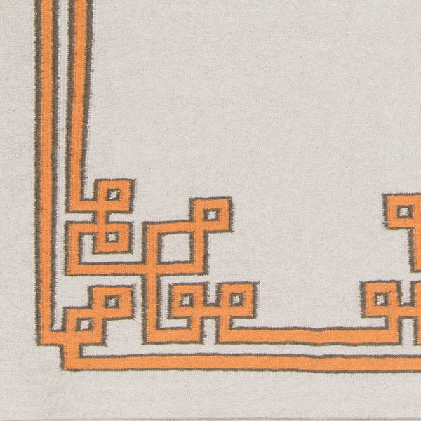 Surya Alameda 2'6" X 8' Handmade Wool Rug - Elegant Global Design, Durable, Spot Clean, One Year Warranty Orange Wool Amd1018-23