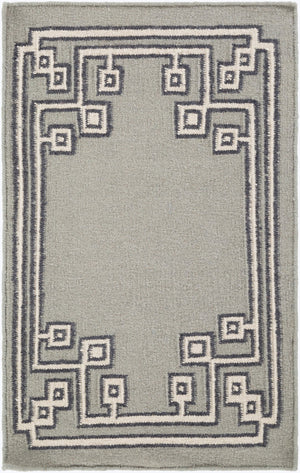 Surya Alameda 2'6" X 8' Handmade Wool Rug - Elegant Global Design, Durable, Spot Clean, One Year Warranty Gray Wool Amd1019-23