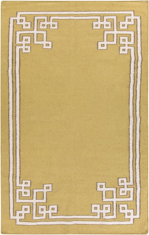 Surya Alameda 2'6" X 8' Handmade Wool Rug - Elegant Global Design, Durable, Spot Clean, One Year Warranty Tan Wool Amd1021-3353