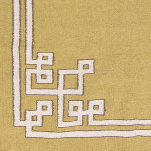 Surya Alameda 2'6" X 8' Handmade Wool Rug - Elegant Global Design, Durable, Spot Clean, One Year Warranty Tan Wool Amd1021-811