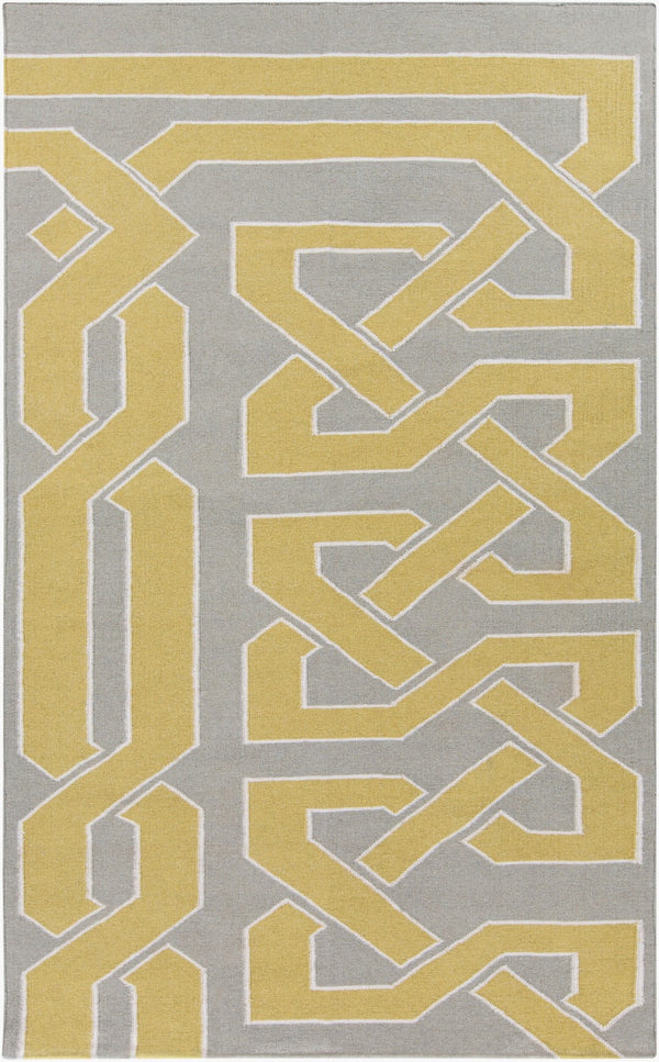 Surya Alameda 2'6" X 8' Handmade Wool Rug - Elegant Global Design, Durable, Spot Clean, One Year Warranty Tan Wool Amd1034-23