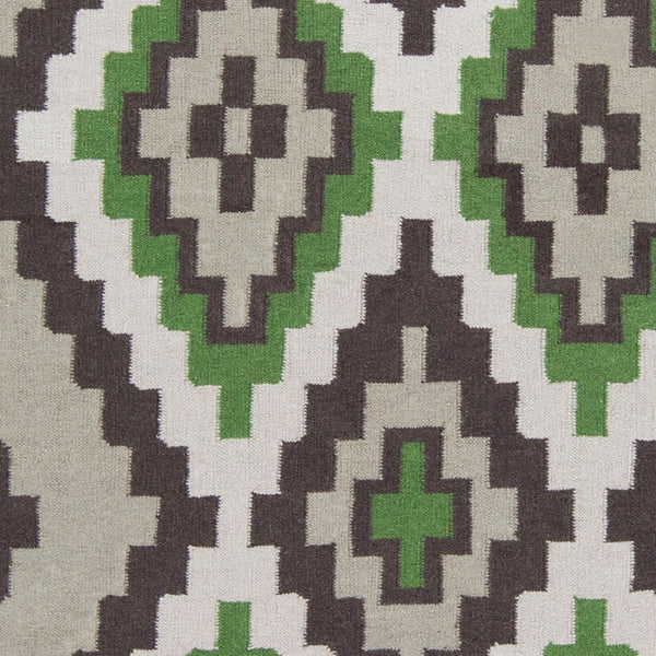 Surya Alameda 2'6" X 8' Handmade Wool Rug - Elegant Global Design, Durable, Spot Clean, One Year Warranty Grass Green Wool Amd1048-23