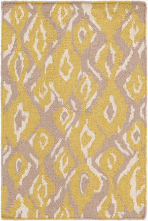 Surya Alameda 2'6" X 8' Handmade Wool Rug - Elegant Global Design, Durable, Spot Clean, One Year Warranty Tan Wool Amd1052-23