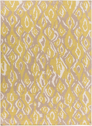 Surya Alameda 2'6" X 8' Handmade Wool Rug - Elegant Global Design, Durable, Spot Clean, One Year Warranty Tan Wool Amd1052-811