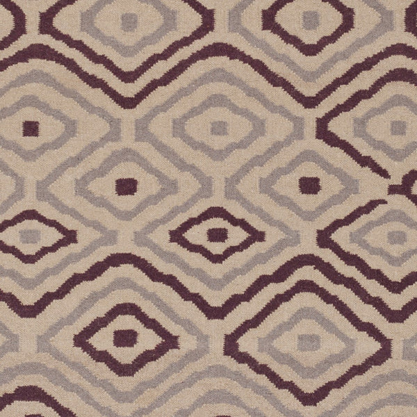 Surya Alameda 2'6" X 8' Handmade Wool Rug - Elegant Global Design, Durable, Spot Clean, One Year Warranty Taupe Wool Amd1055-268