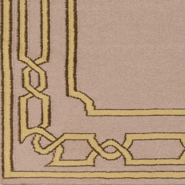 Surya Alameda 2'6" X 8' Handmade Wool Rug - Elegant Global Design, Durable, Spot Clean, One Year Warranty Taupe Wool Amd1058-23