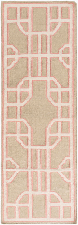 Surya Alameda 2'6" X 8' Handmade Wool Rug - Elegant Global Design, Durable, Spot Clean, One Year Warranty Mustard Wool Amd1068-268
