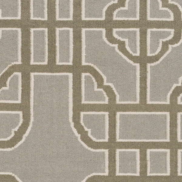 Surya Alameda 2'6" X 8' Handmade Wool Rug - Elegant Global Design, Durable, Spot Clean, One Year Warranty Charcoal Wool Amd1069-23