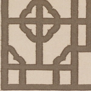 Surya Alameda 2'6" X 8' Handmade Wool Rug - Elegant Global Design, Durable, Spot Clean, One Year Warranty Taupe Wool Amd1070-811