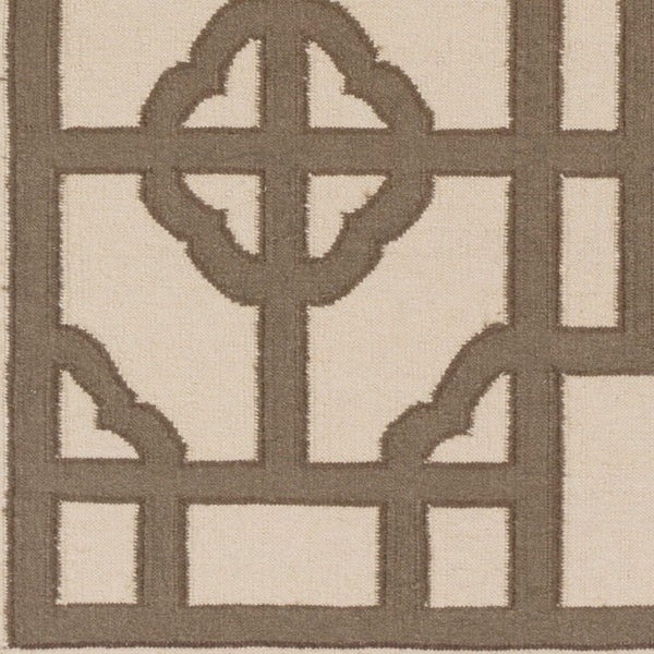 Surya Alameda 2'6" X 8' Handmade Wool Rug - Elegant Global Design, Durable, Spot Clean, One Year Warranty Taupe Wool Amd1070-811