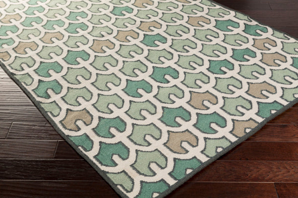 Surya Alameda 2'6" X 8' Handmade Wool Rug - Elegant Global Design, Durable, Spot Clean, One Year Warranty Light Beige Wool Amd1078-23