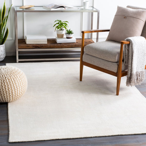Surya Amalfi Luxurious 2' X 3' Handmade Area Rug - Modern Design With Viscose & Wool Blend For Comfort Cream Viscose,Wool Amf2303-23