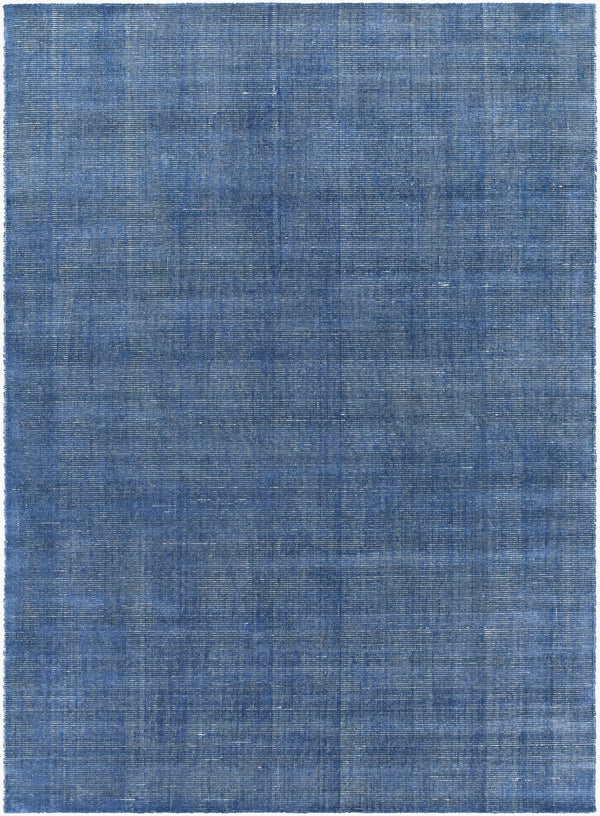 Surya Amalfi Luxurious 2' X 3' Handmade Area Rug - Modern Design With Viscose & Wool Blend For Comfort Denim Blue Viscose,Wool Amf2306-811