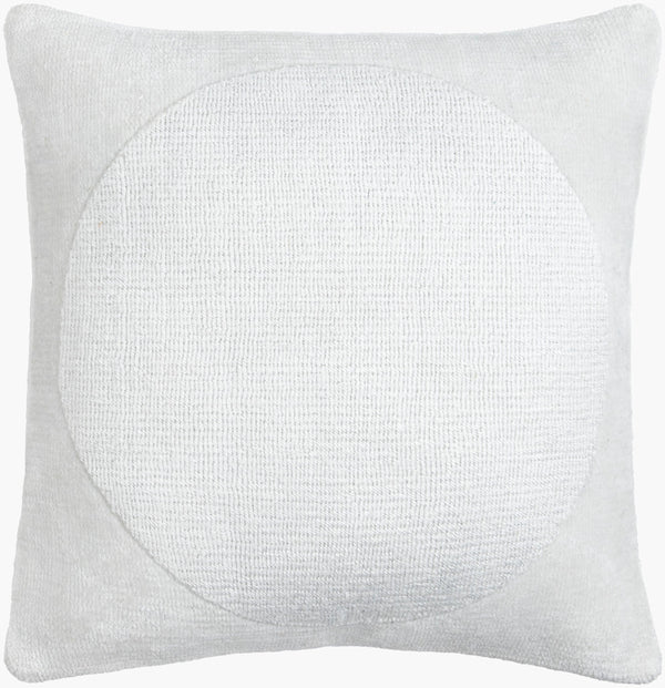 Surya Armstrong Eco-friendly 18” X 18” Accent Pillow - Modern Minimalist Style For Indoor And Outdoor Use Light Gray Recycled Pet Yarn,Polyester Amg001-1818d